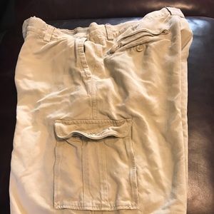 Tommy Bahama Cream Silk Cargo Shorts